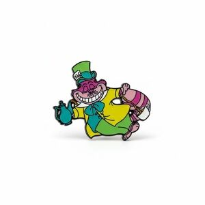 Cheshire Cat Mad Hatter Enamel Pin